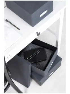 BigsoBox Kisten & Körbe<Ordnungsbox in Schwarz - (B)22,5 x (H)13,5 x (T)31,5 cm