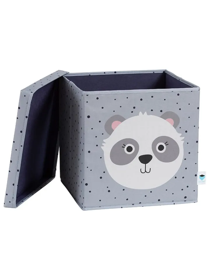 STORE IT Kisten & Körbe<Ordnungsbox "Panda" in Grau - (B)33 x (H)33 x (T)33 cm