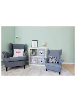 STORE IT Kisten & Körbe<Ordnungsbox "Panda" in Grau - (B)33 x (H)33 x (T)33 cm