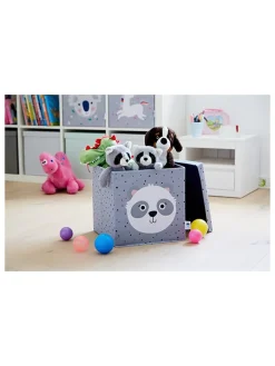 STORE IT Kisten & Körbe<Ordnungsbox "Panda" in Grau - (B)33 x (H)33 x (T)33 cm