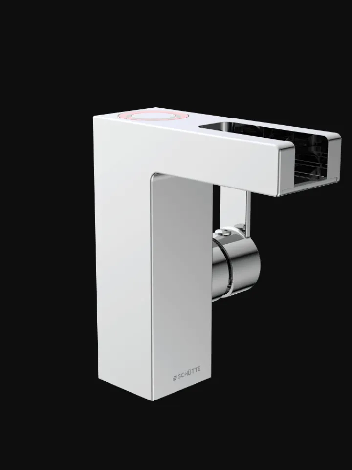 Franz Joseph Schütte Badarmaturen<ORINOCO LED Waschtischarmatur, Chrom, mit Schwallauslauf