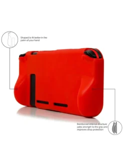 COFI 1453 Tablets, Konsolen & Elektronisches Spielzeug<Orzly Schutzhülle aus stoßfestem TPU kompatibel mit Nintendo in Rot