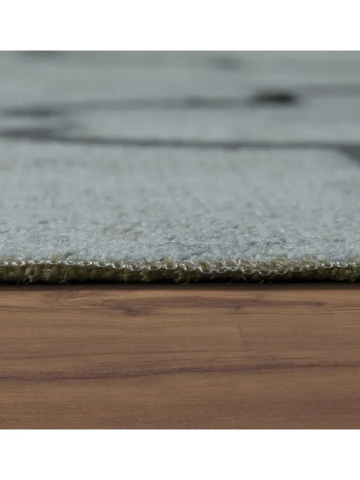 KADIMA DESIGN Outdoorteppiche<Outdoor Teppich Marokkanisches Gittermuster Balkon, Terrasse in Grau