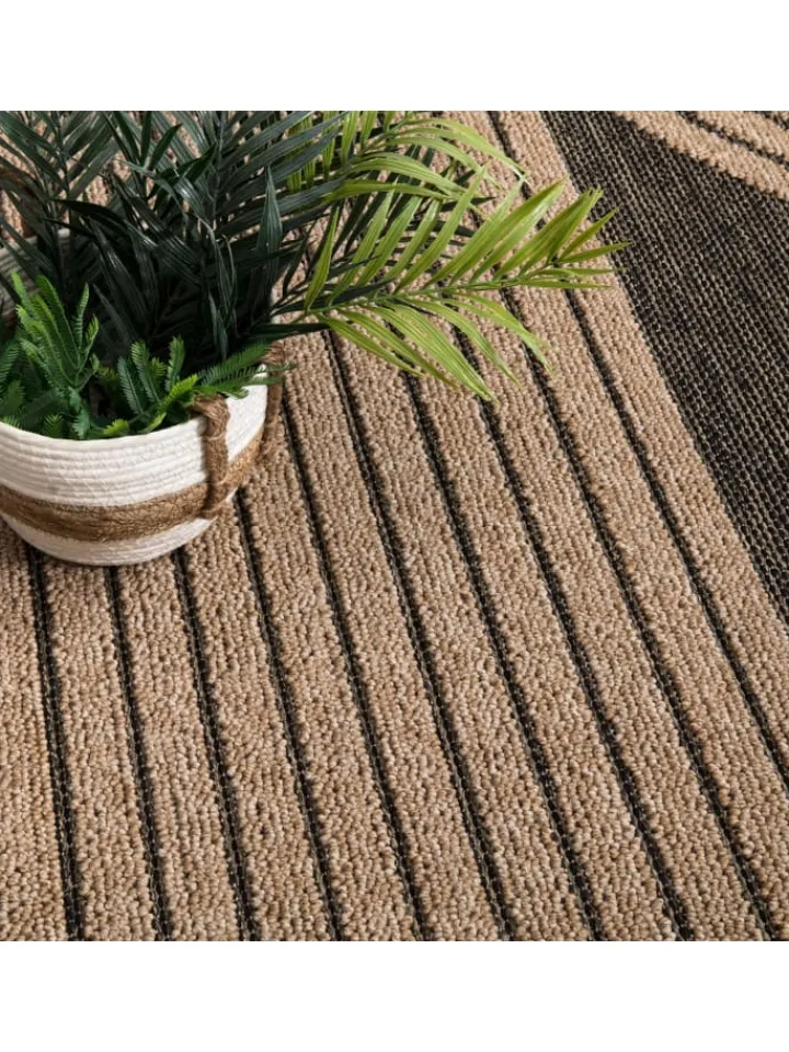 KADIMA DESIGN Outdoorteppiche<Outdoor Teppich Natur Balkon, Terrasse in Anthrazit