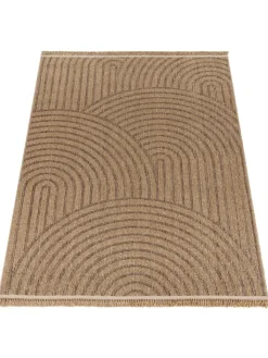 KADIMA DESIGN Outdoorteppiche<Outdoor Teppich Natur Balkon, Terrasse in Beige