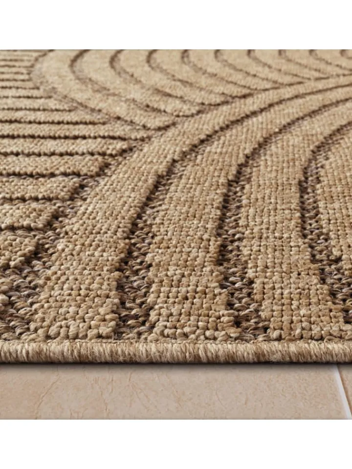 KADIMA DESIGN Outdoorteppiche<Outdoor Teppich Natur Balkon, Terrasse in Beige