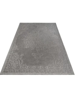 KADIMA DESIGN Outdoorteppiche<Outdoor Teppich Natur Balkon, Terrasse in Anthrazit