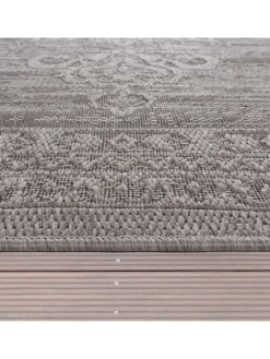 KADIMA DESIGN Outdoorteppiche<Outdoor Teppich Natur Balkon, Terrasse in Anthrazit