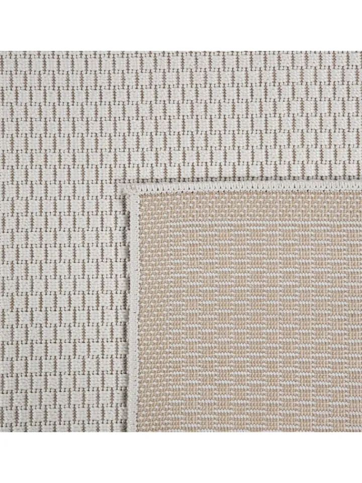 KADIMA DESIGN Outdoorteppiche<Outdoor Teppich Natur Balkon, Terrasse in Elfenbein