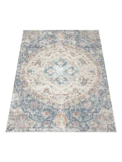 KADIMA DESIGN Outdoorteppiche<Outdoor Teppich Orientalisch Vintage Balkon, Terrasse in Blau