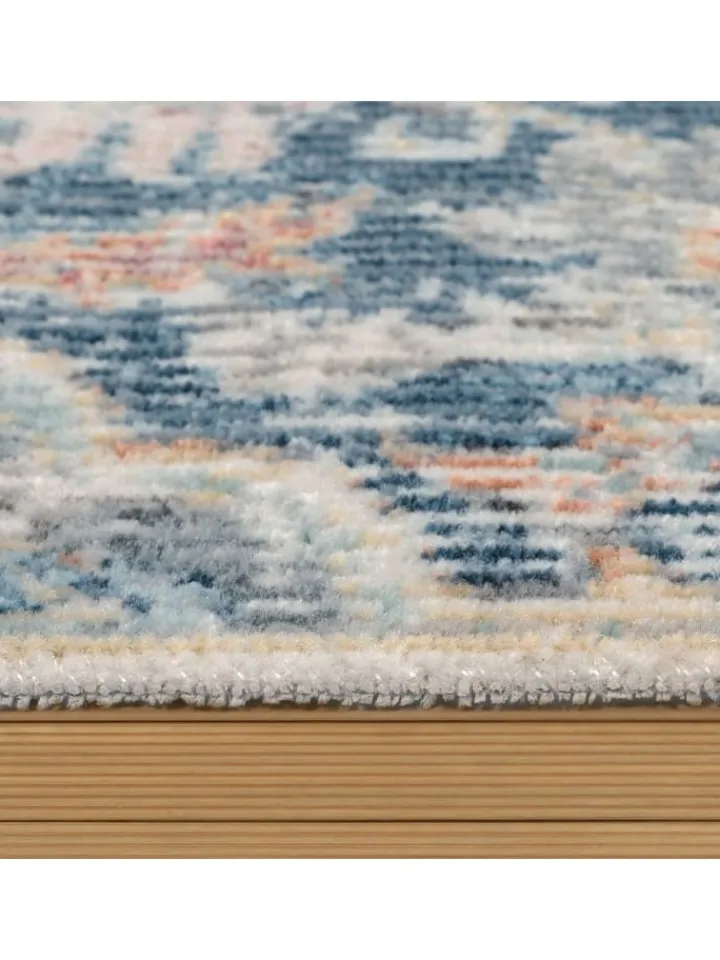 KADIMA DESIGN Outdoorteppiche<Outdoor Teppich Orientalisch Vintage Balkon, Terrasse in Blau