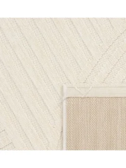 KADIMA DESIGN Outdoorteppiche<Outdoor Teppich Unifarben Spiral Balkon, Terrasse schmutzabweisend in Creme