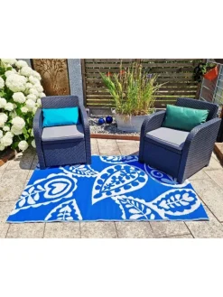 JACK Outdoorteppiche<Outdoor Teppich 120x180cm In- & Outdoor in Paisley Blau