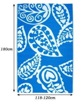 JACK Outdoorteppiche<Outdoor Teppich 120x180cm In- & Outdoor in Paisley Blau