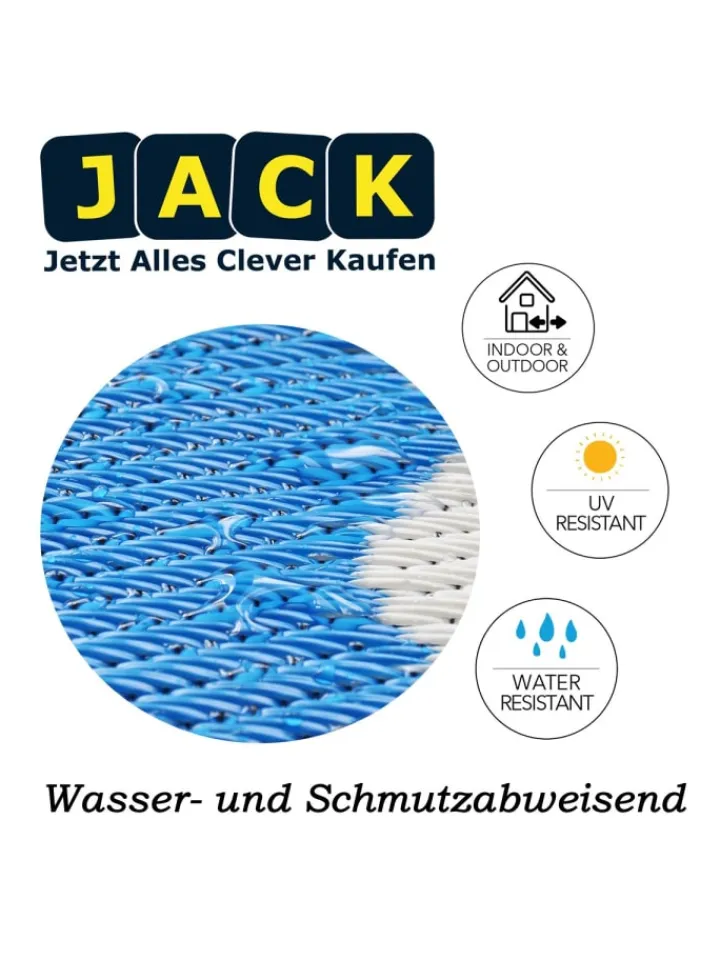 JACK Outdoorteppiche<Outdoor Teppich 120x180cm In- & Outdoor in Paisley Blau