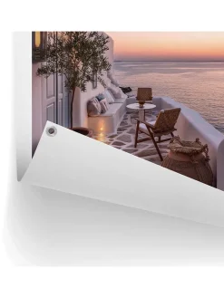 Orangewallz Wanddekoration<Outdoor-Kunstdruck " Mediterranean Sunset"