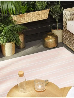 Beliani Outdoorteppiche<Outdoorteppich AKYAR in Rosa - (W) 140 x (H) 1 x (L) 200 cm
