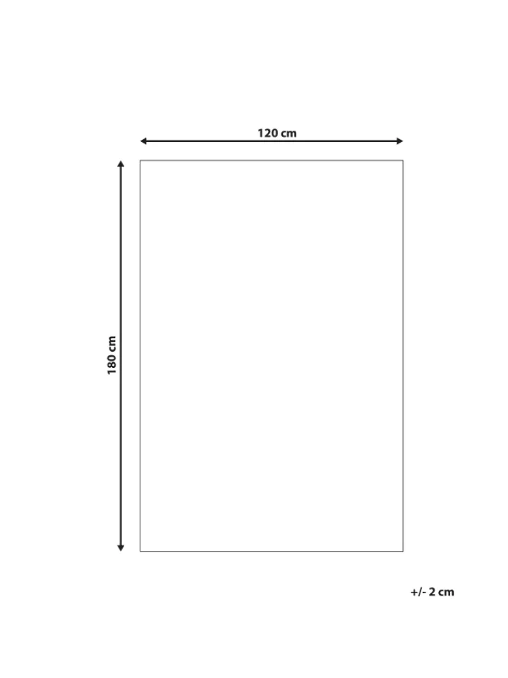 Beliani Outdoorteppiche<Outdoorteppich KOTA in Gelb/Weiß - (W) 120 x (H) 0.5 x (L) 180 cm