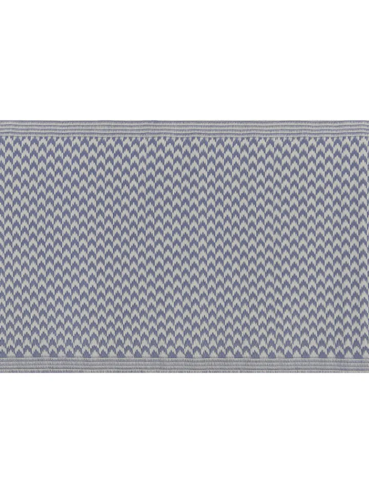 Beliani Outdoorteppiche<Outdoorteppich MANGO in Blau/Weiß - (W) 60 x (H) 0.5 x (L) 90 cm
