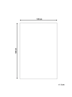 Beliani Outdoorteppiche<Outdoorteppich SIKAR in Grau/Weiß - (W) 120 x (H) 0.5 x (L) 180 cm