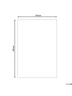 Beliani Outdoorteppiche<Outdoorteppich TUMKUR in Grau/Weiß - (W) 120 x (H) 0.5 x (L) 180 cm