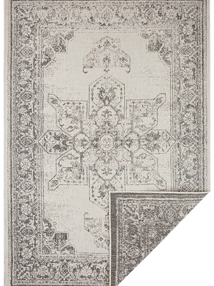 NORTHRUGS Outdoorteppiche<Outdoor-Wendeteppich "Borbon" in Grau/ Creme