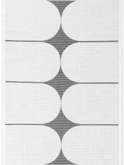 NORTHRUGS Outdoorteppiche<Outdoor-Wendeteppich "Bowen" in Schwarz/ Weiß