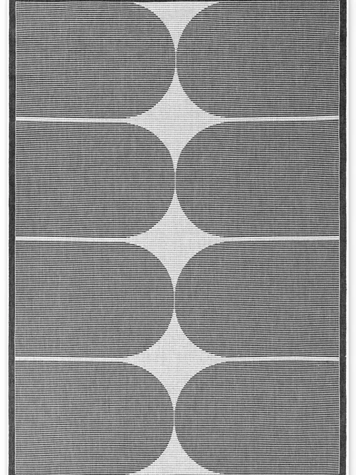 NORTHRUGS Outdoorteppiche<Outdoor-Wendeteppich "Bowen" in Schwarz/ Weiß