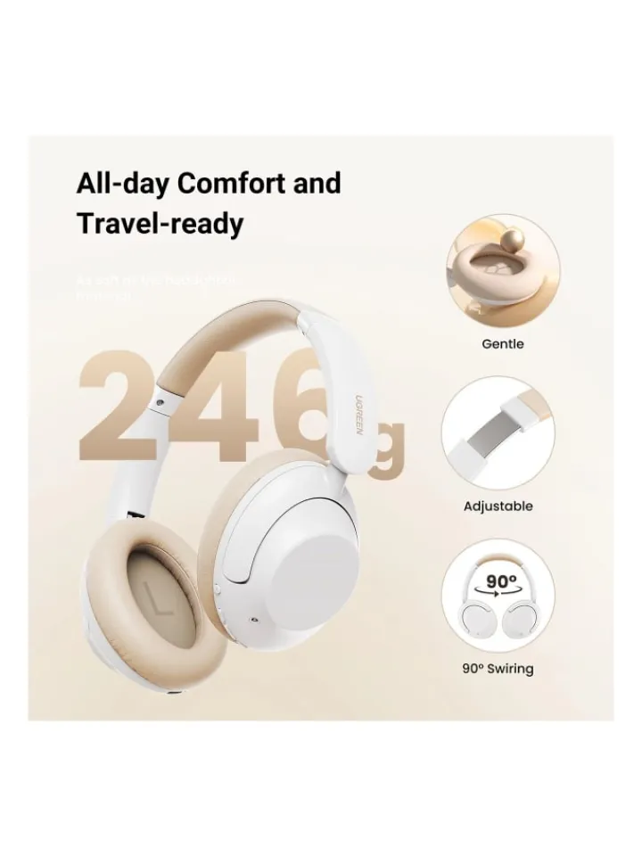 Ugreen Tv & Audio<Over- Ear- Kopfhörer - HiTune Max5 kabellose On-Ear-Kopfhörer in Weiß