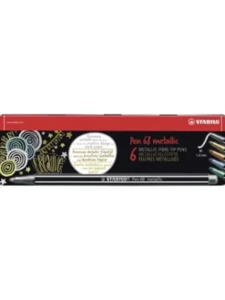 STABILO Hörbücher<Papeterie/PBS - Premium Metallic-Filzstift - Pen 68 metallic - 6er Meta