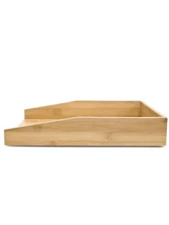 relaxdays Büro- & Schulbedarf<Papierablage in Natur - (B)25 x (H)6 x (T)34 cm