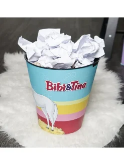 Geda Labels Mülleimer<Papierkorb Bibi und Tina in Blau - 10 Liter