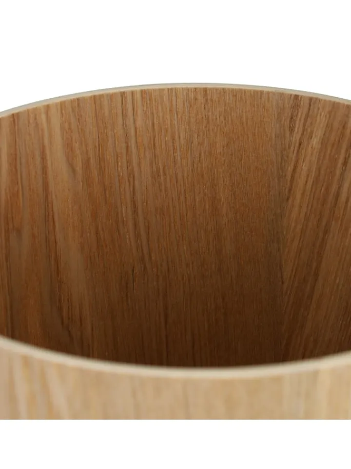 relaxdays Mülleimer<Papierkorb "Holz" in Natur - 7,5 L