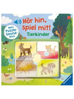 Ravensburger Bücher<Pappbilderbuch "Mein Puzzle-Soundbuch: Tierkinder"