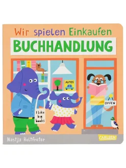 Carlsen Bücher<Papp-Bilderbuch "Wir spielen Einkaufen: Buchhandlung"