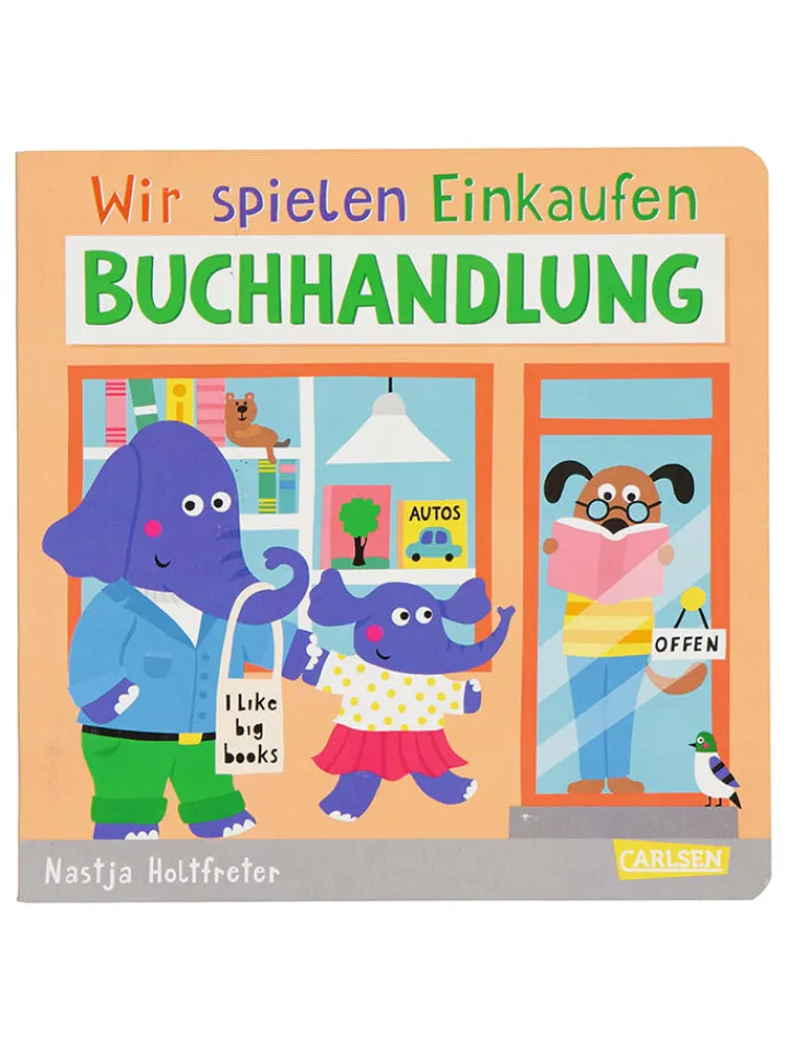 Carlsen Bücher<Papp-Bilderbuch "Wir spielen Einkaufen: Buchhandlung"