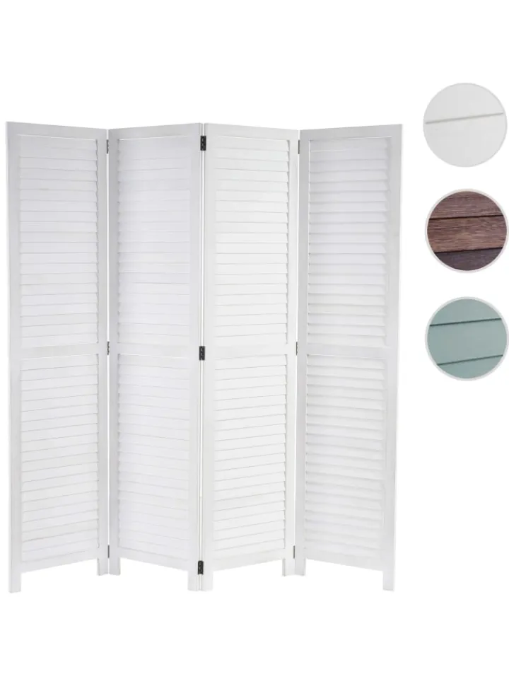 MCW Paravents<Paravant C30 im Shabby-Look, Weiß