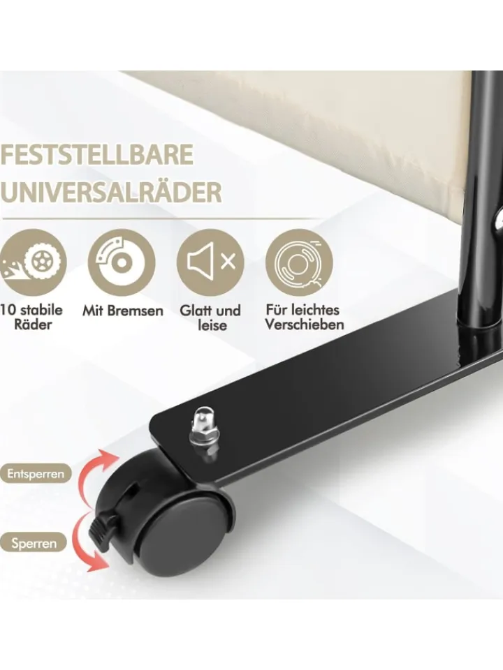 COSTWAY Paravents<Paravent 4 tlg. 173 cm in Beige