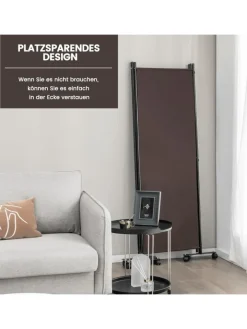 COSTWAY Paravents<Paravent 4 tlg. 173 cm in Braun
