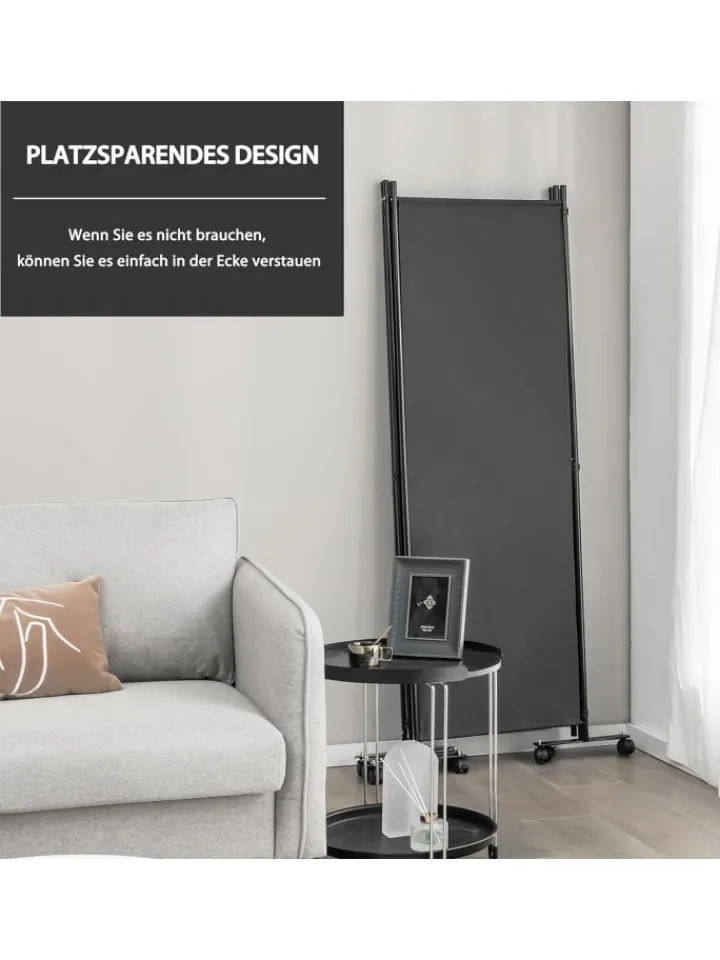 COSTWAY Paravents<Paravent 4 tlg. 173 cm in Grau
