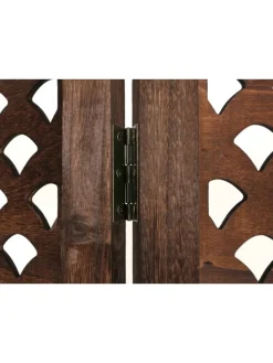 MCW Paravents<Paravent A84 mit Ornamente, Braun