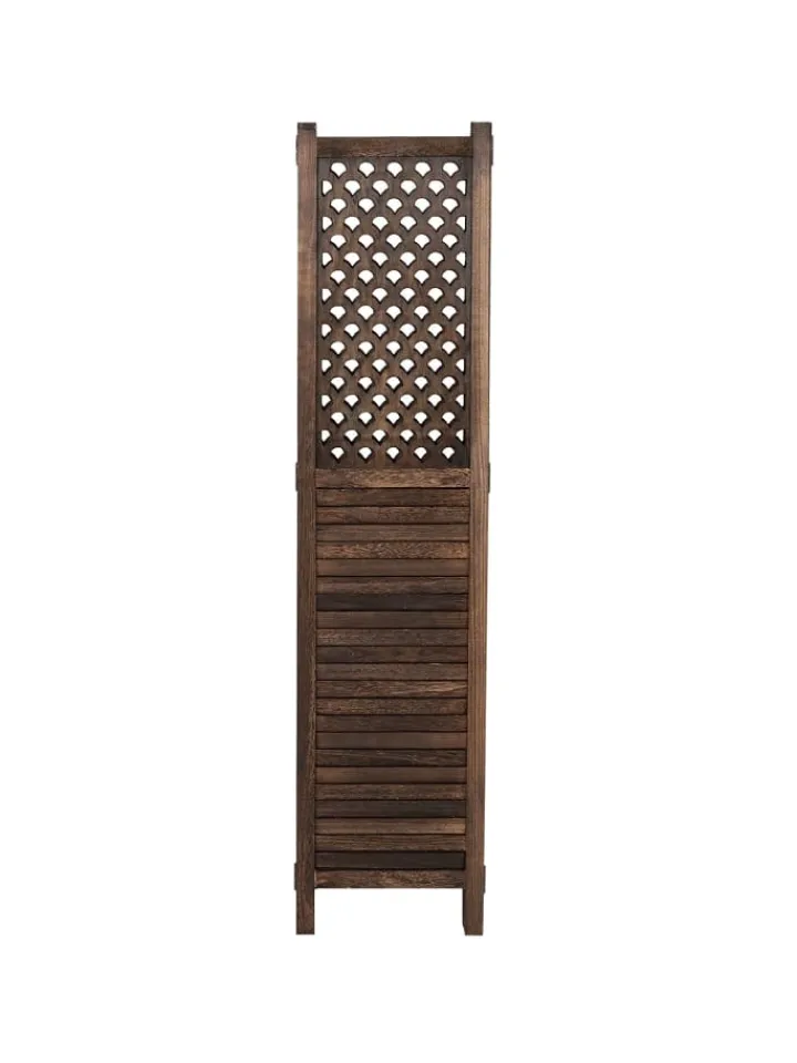 MCW Paravents<Paravent A84 mit Ornamente, Braun