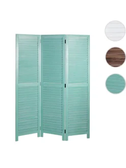 MCW Paravents<Paravent C30 im Shabby-Look, Grün