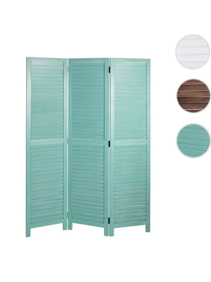 MCW Paravents<Paravent C30 im Shabby-Look, Grün