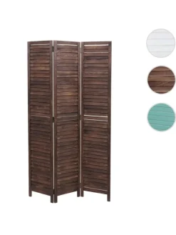 MCW Paravents<Paravent C30 im Shabby-Look, Braun