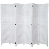 MCW Paravents<Paravent C30 im Shabby-Look, Weiß