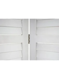 MCW Paravents<Paravent C30 im Shabby-Look, Weiß