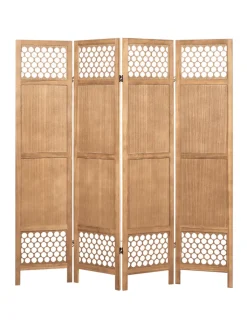 Beliani Paravents<Paravent CERTOSA in Braun - (W) 163 x (H) 170 x (L) 2 cm