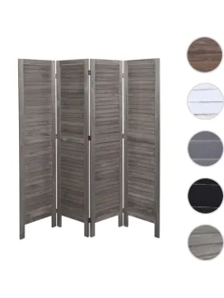 MCW Paravents<Paravent G30 im Shabby-Look, Grau-braun