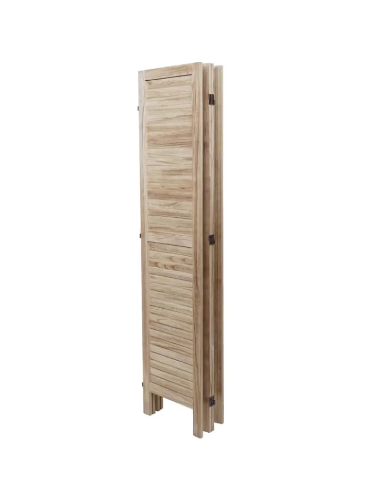 MCW Paravents<Paravent G30 im Shabby-Look, Hellbraun